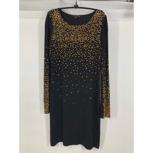Cynthia Steffe Black Dress With Gold Like Studs